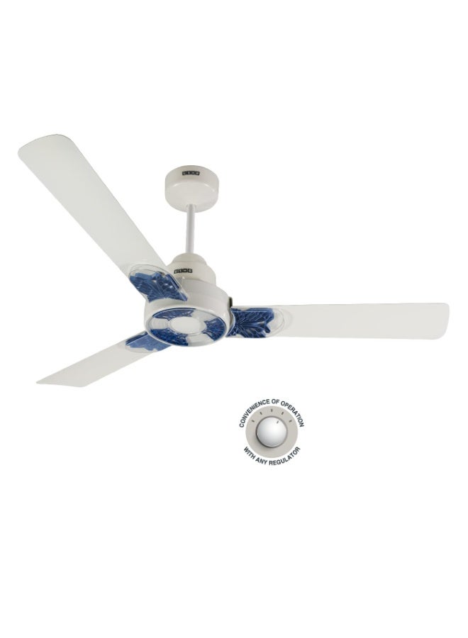 أوشا USHA Onio Kappa Beta 1200MM BLDC 5 Star Energy Efflicient, Dust & Oil Resistant Ceiling Fan (White) - Image 1